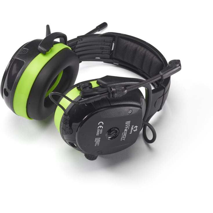 Hellberg Synergy MP hörselskydd, svart/grön