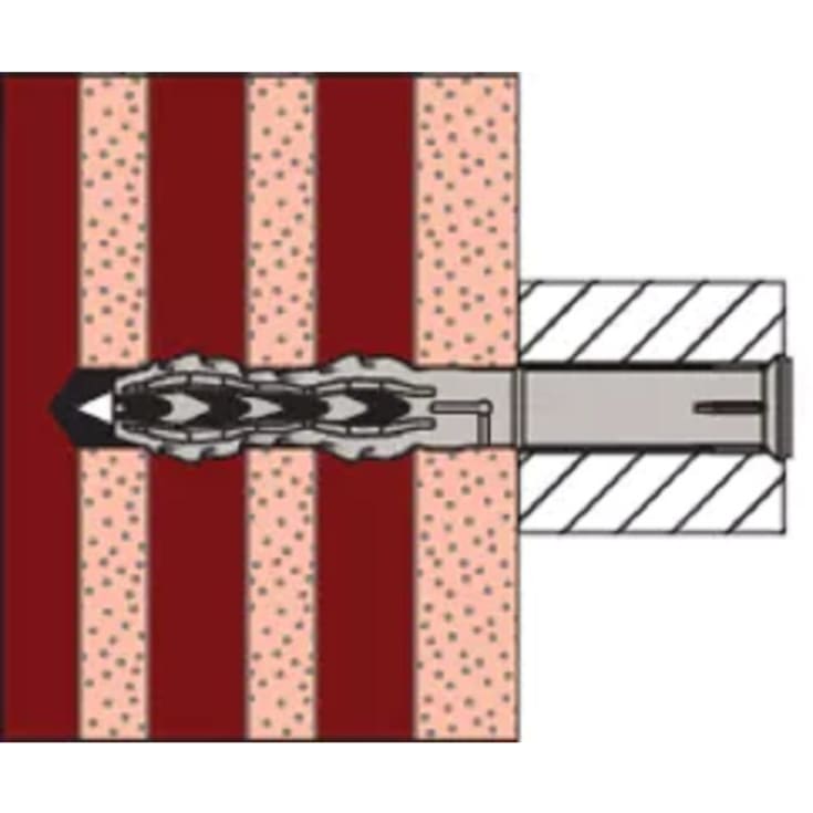 Fasadeplugg SXR med skrue 8 x 80 mm, PA/FZB, TX40, UH, 50 stk.
