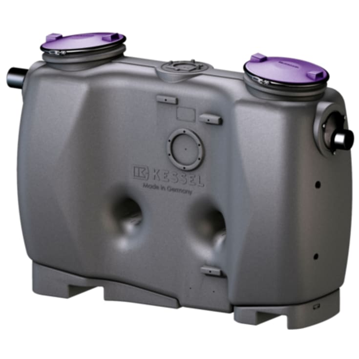 Kessel 7 l/s fedtudskiller, 160 mm til-/afgang, over jord