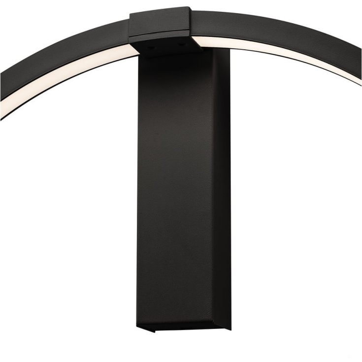 SLV One væglampe, sort, Ø60 cm