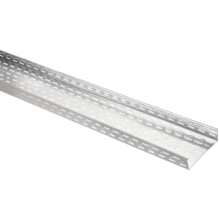 3 meter Kabelbakke KB184 200x60x1 mm, perforeret, Zinc+ (3M)