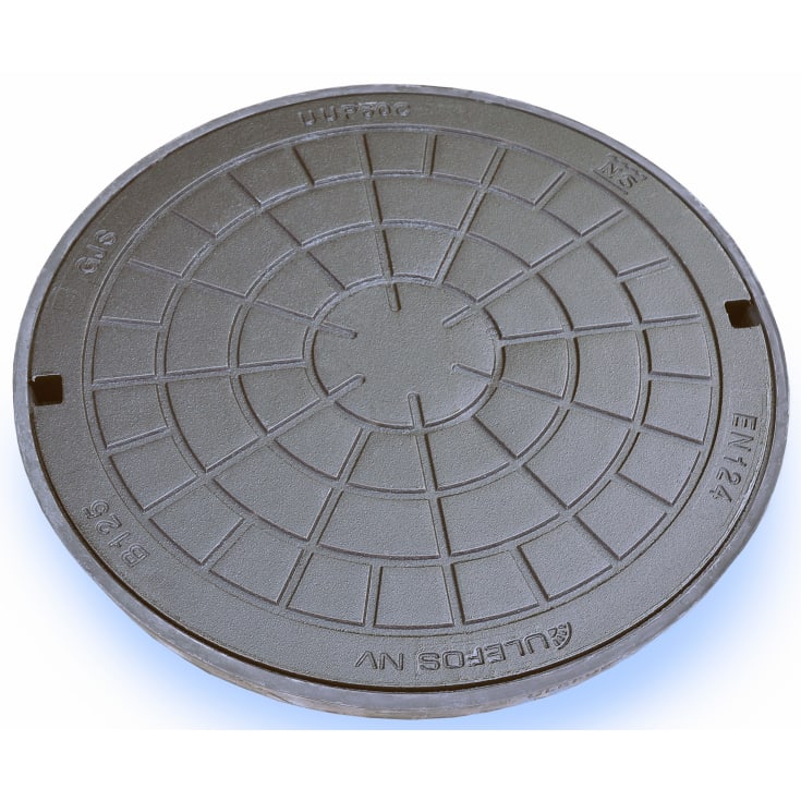 Ulefos 600 mm dæksel med UP-pakning, uden lås, 12,5 t, SG UN60C