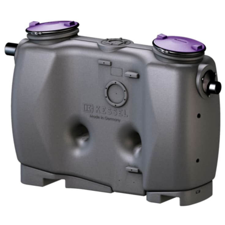 Kessel 2 l/s fedtudskiller, 110 mm til-/afgang, over jord