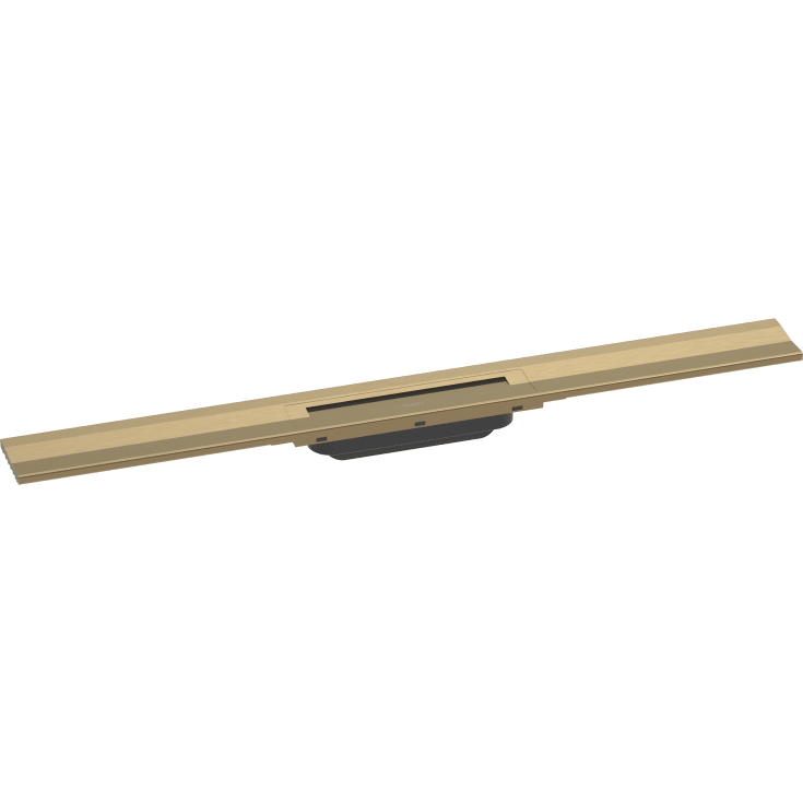 Hansgrohe Raindrain Flex avløpsrenne, 800 mm, veggmontering, børstet bronse