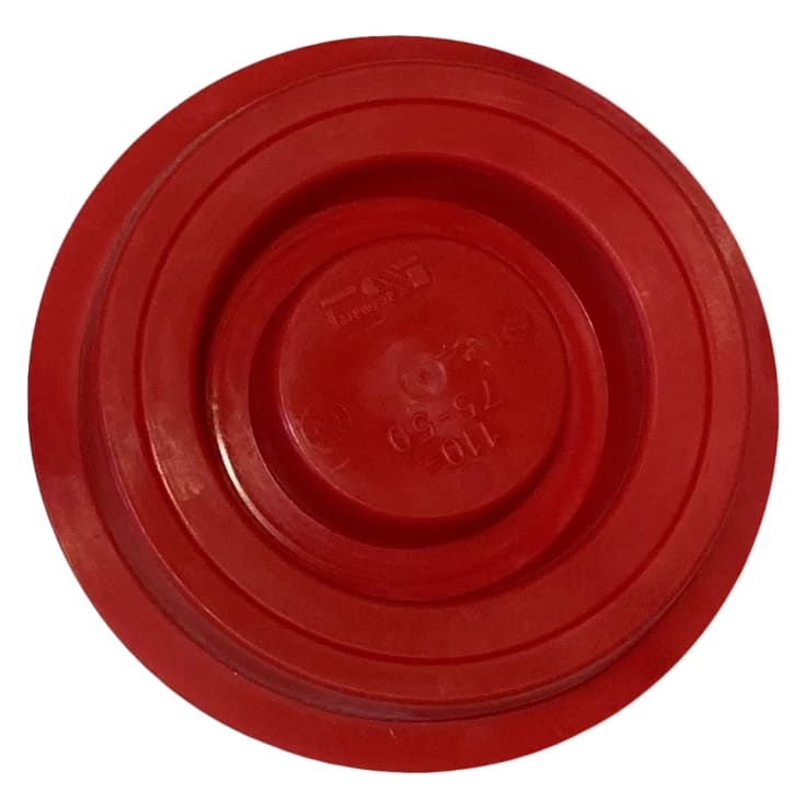 Beskyttelsesplugg i plast, PE, for 50, 75 og 110 mm rør, rød