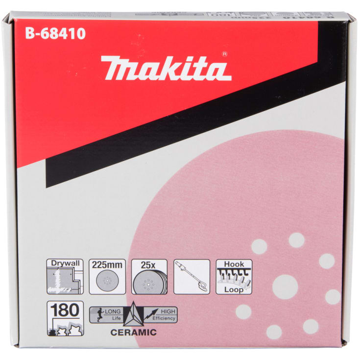 Makita slibepapir, Ø225 mm, 25 stk., K180