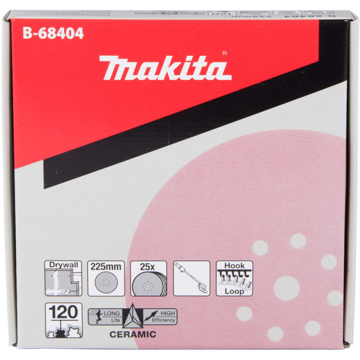 Makita slibepapir, Ø225 mm, 25 stk., K120