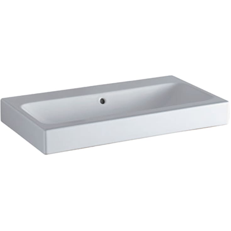 GEBERIT håndvask 750x485x155mm u/hh m/overl  porcelæn KeraTect w
