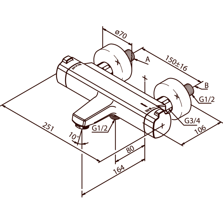 Damixa Pine Thermixa 700 kararmatur, mat sort