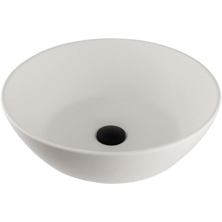 Lavabo Solid Surface håndvask, Ø45 cm, hvid