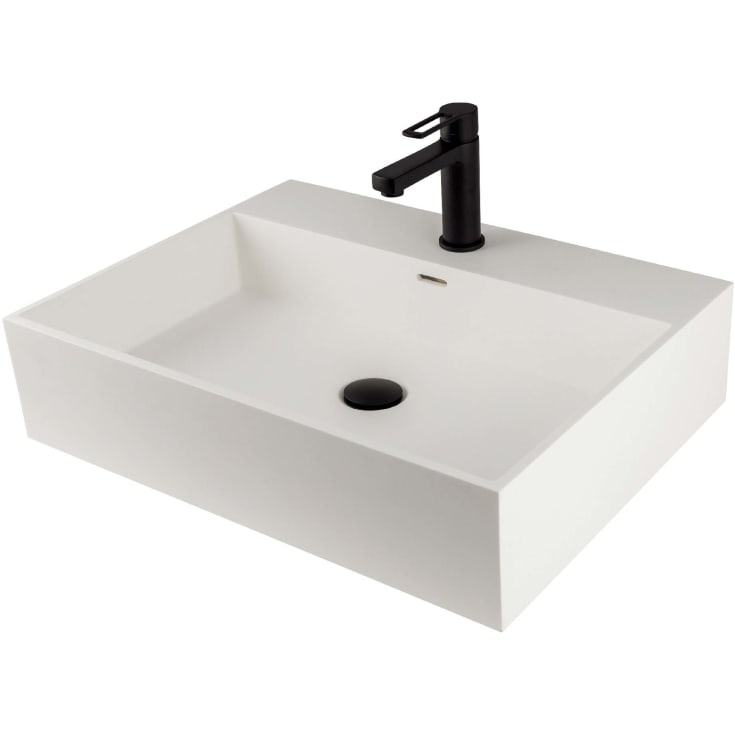 Lavabo Solid Surface tvättställ, 60x45 cm, vit