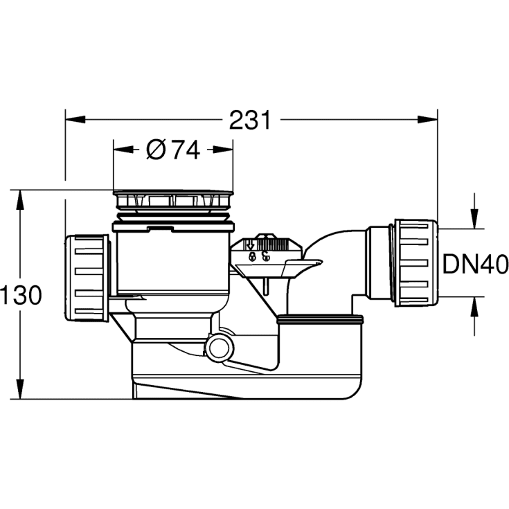 Grohe Essence bundventil, fritstående badekar, krom