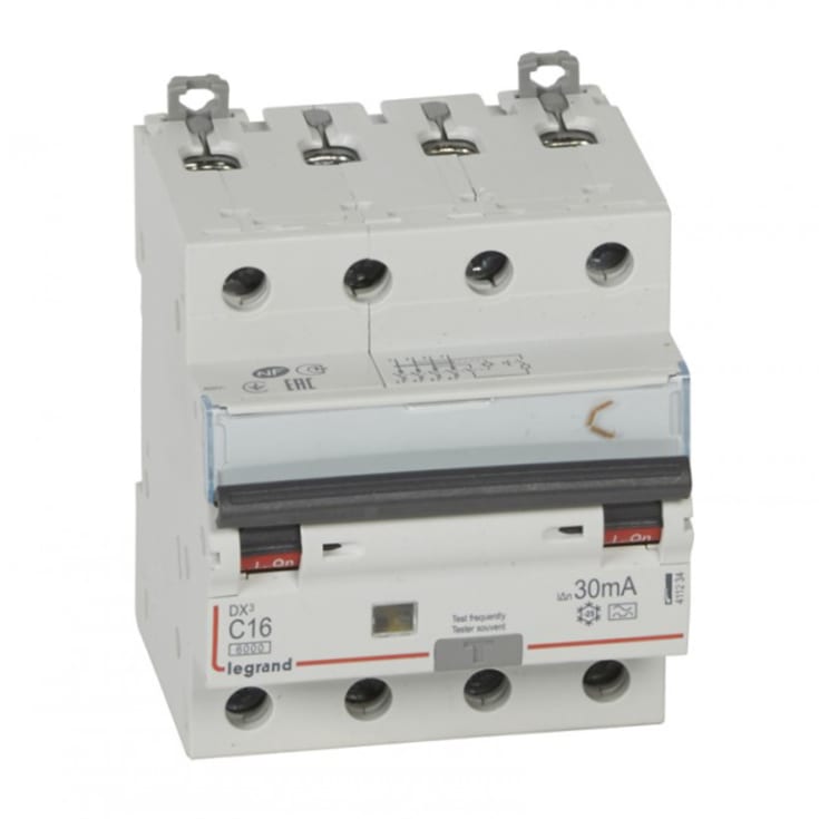 Kombiafbryder DX3 Automatsikr/HPFI C 16A 30mA 4P 6/10kA type A