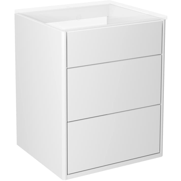 GRAPHIC VANITY CABINET WHITE/P