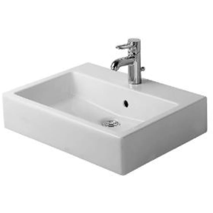 2nd floor vask 60 cm til nedfældning med hanehul, wondergliss