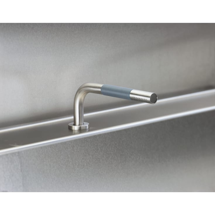 Vola T1 uttrekkbar hånddusj, 1,5 meter metallslange, børstet krom