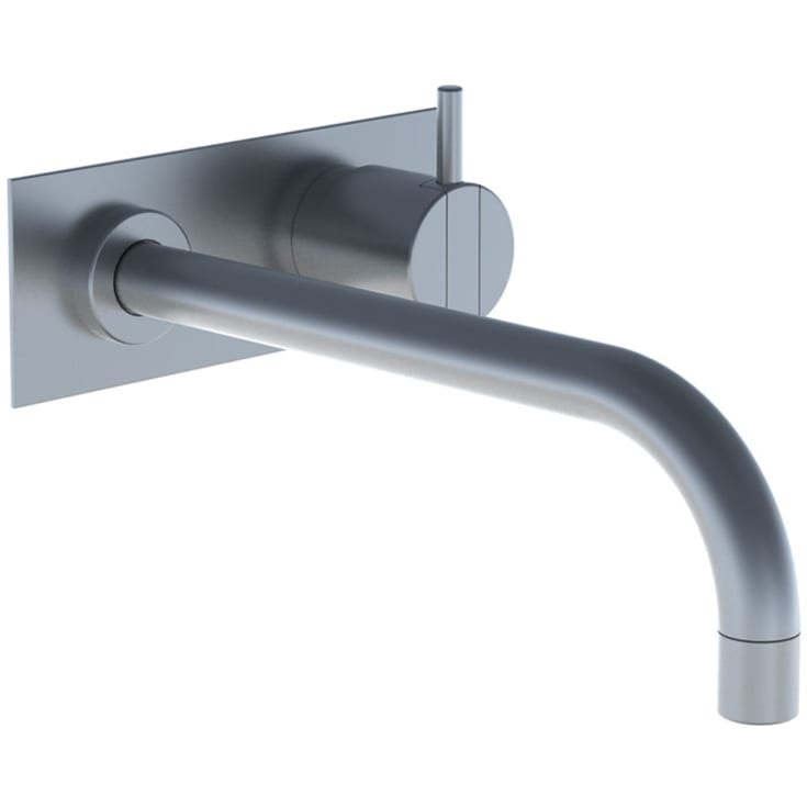 Vola 122X servantbatteri for innbygging, 225 mm tut, blander høyre, børstet krom