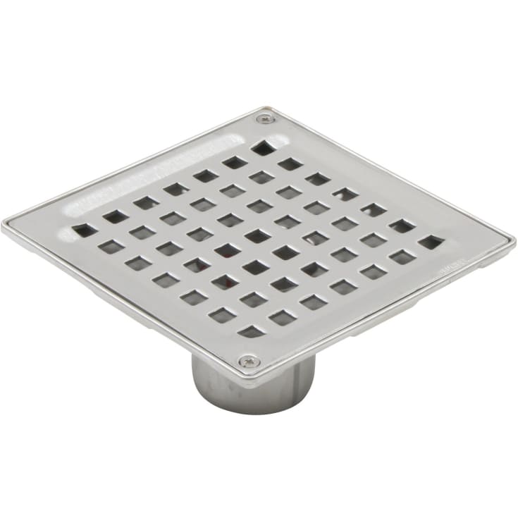 Blücher Square sluk, for betong og flis, lav modell, Ø50 mm