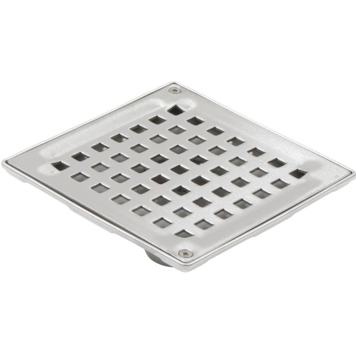 Blücher Square afløbsskål, til beton og flisegulv, lav model, Ø40 mm