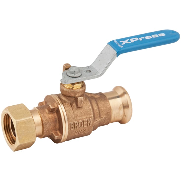 22 mm Xpress Fullflow presventil i rødgods med kort spindel