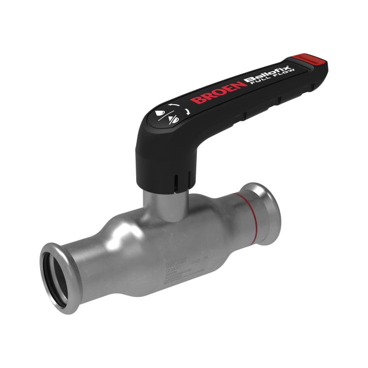 Broen Ballofix Full Flow FZ 54x54 DN50 lav spindel.