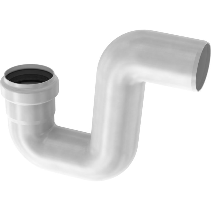 Aco Pipe P-vandlås, Ø75 mm, syrefast stål