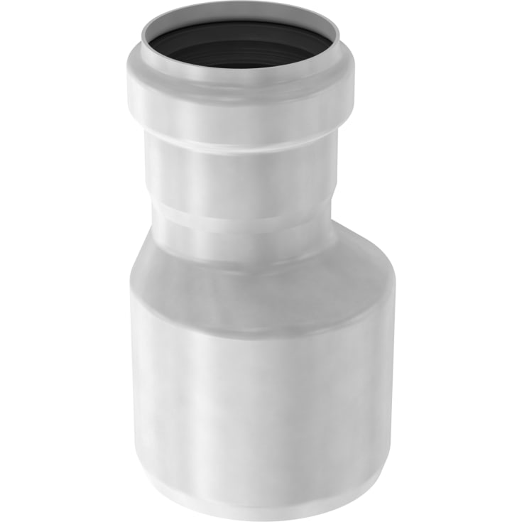 ACO 110 x 50 mm rustfri, syrefast avløpsreduksjon, AISI 316