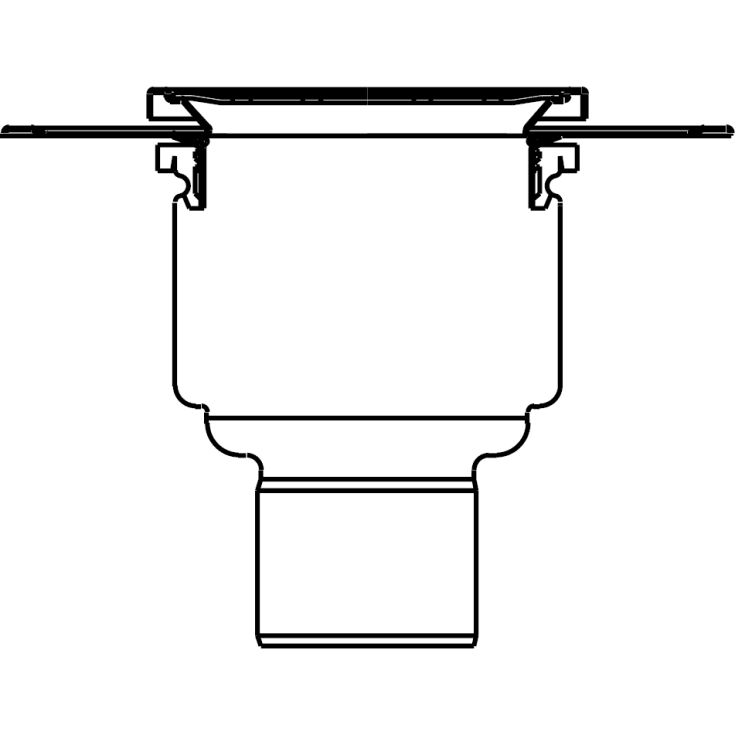 ACO 75 mm dreneringspanne for smøremembran, uten tappekran, vertikal