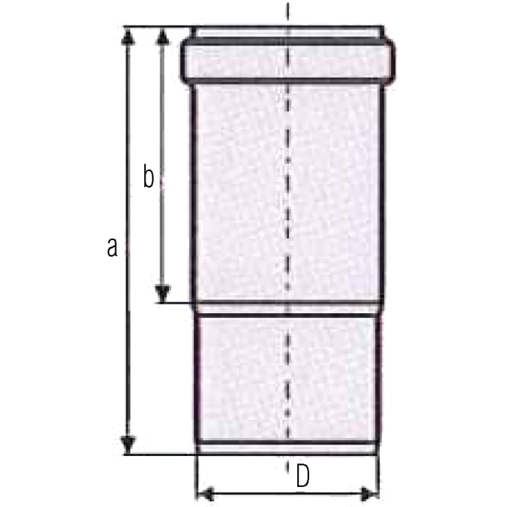 110 mm Ekspansjonsstykke rustfritt sluk AISI304 ACO
