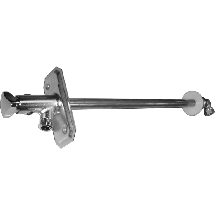 Gustavsberg utekran, maks 40 cm vegg, rustfritt stål