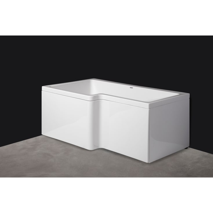 Svedbergs Torne dusjbadekar, 150x70/85 cm, venstre, hvit