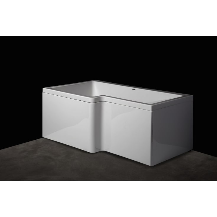 Svedbergs Torne dusjbadekar, 150x70/85 cm, venstre, hvit
