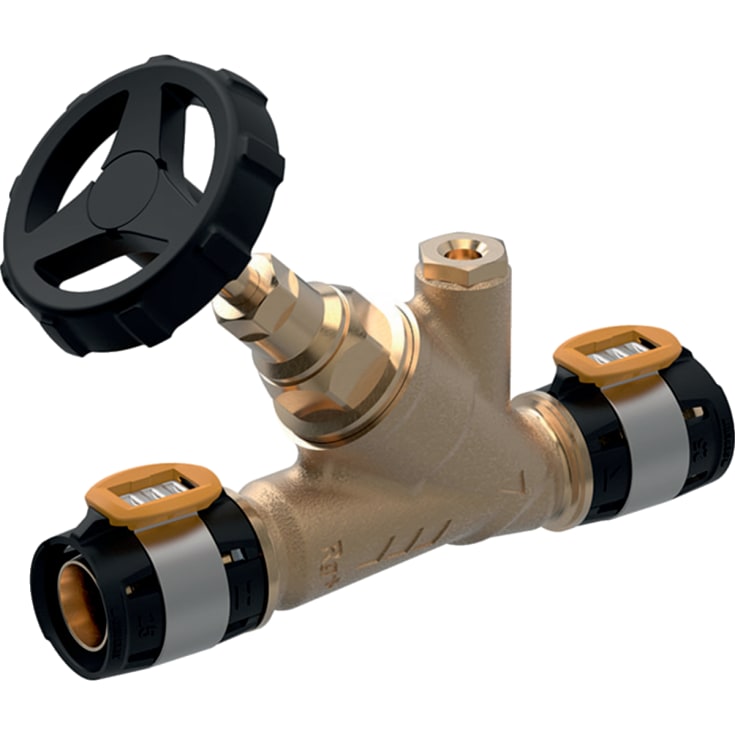 FLOWFIT stengeventil 50mm m/håndhjul blyfri rødvare