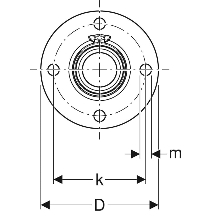 FLOWFIT flange 75mm/DN65 PN6 blyfri siliciumbronze forzinket