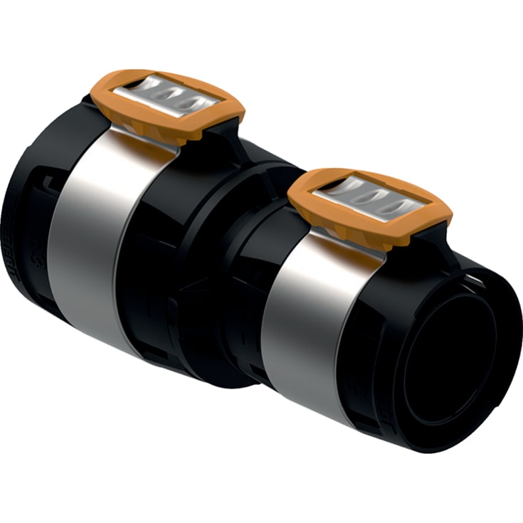 Geberit FlowFit reduktion 63x50mm PPSU sort