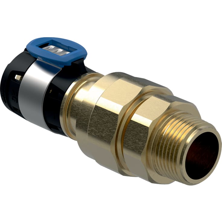 10 st FLOWFIT union 16mmx1/2x3/4 np blyfri silikonbrons