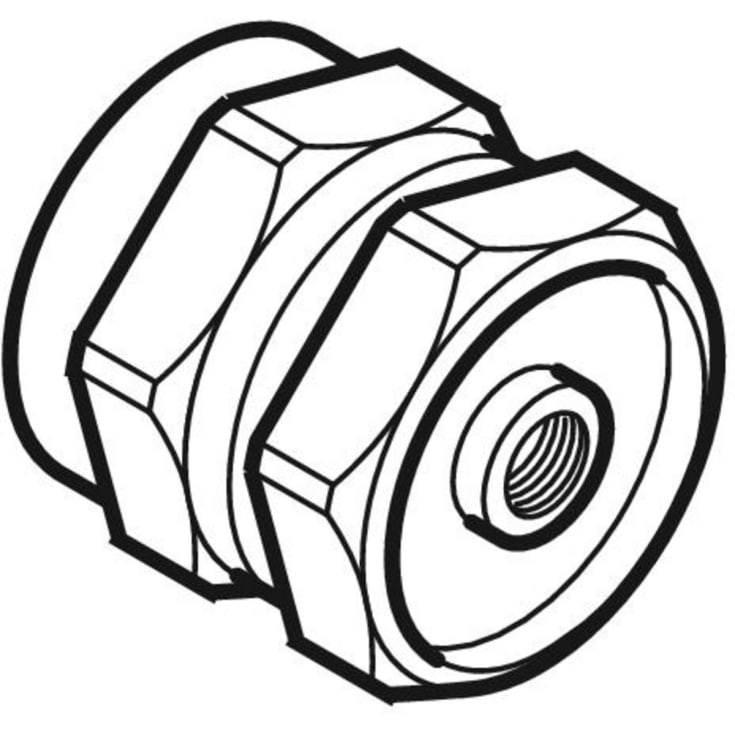 FLOWFIT trykprøvningsprop 25mm messing CW617N promatforzinket