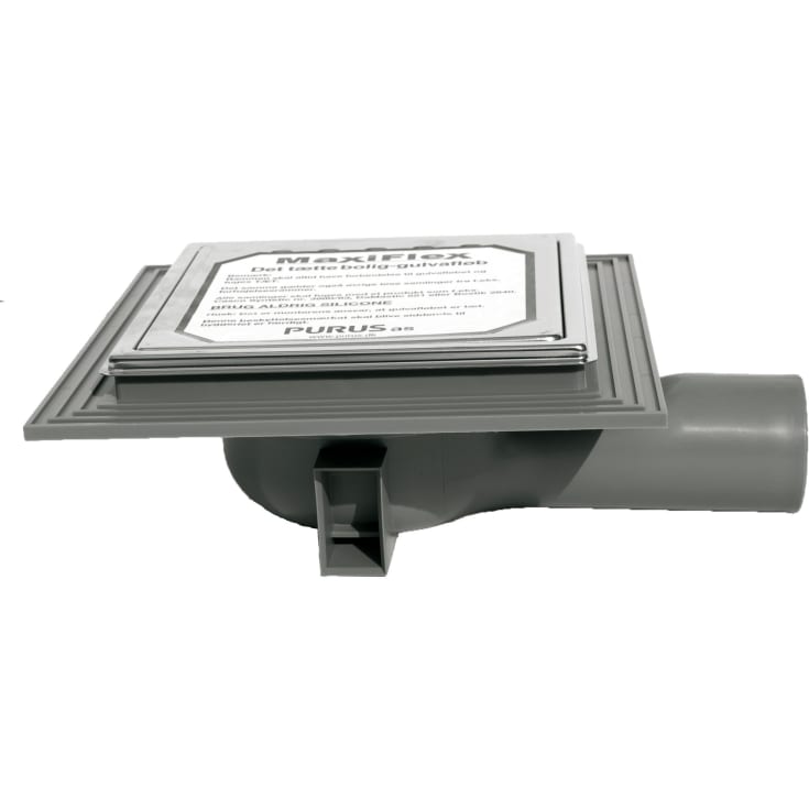 Purus MiniMax afløbsskål, til beton og flisegulv, Ø50 mm