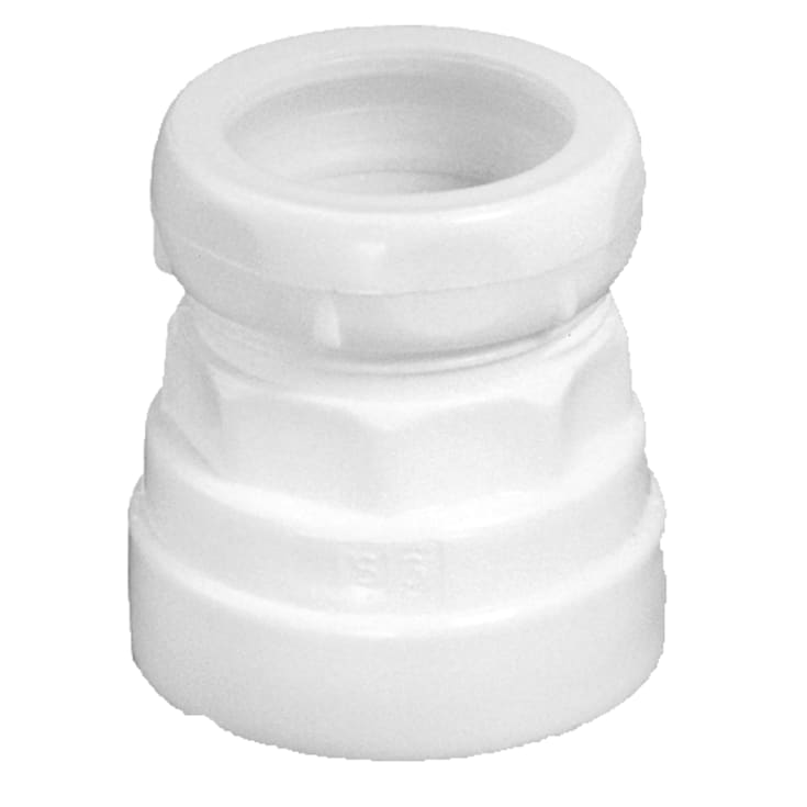 Purus övergång, Ø32 mm x 1", plast, vit