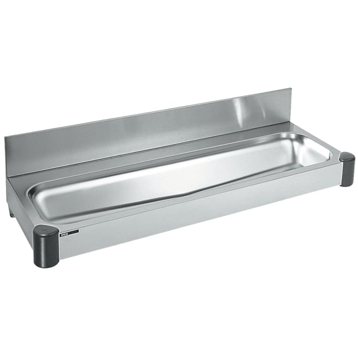 Intra P121 vaskerende, 120x43 cm, rustfrit stål