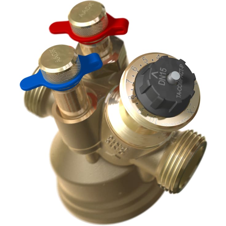 IMI TA Compact-P 3/4" trykkuavhengig balanserings- og reguleringsventil, liten strømning