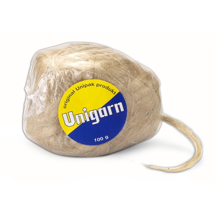 Unigarn, hälgat packgarn, nystan, 100 g