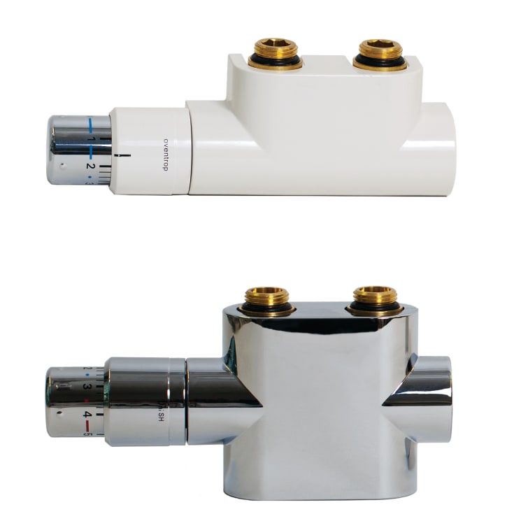 Purmo multiblok designventil rettløbende, vit