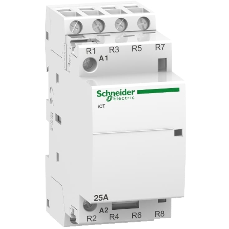 Schneider Acti9 iCT modulkontaktor 4 NC 230 V, 25 A