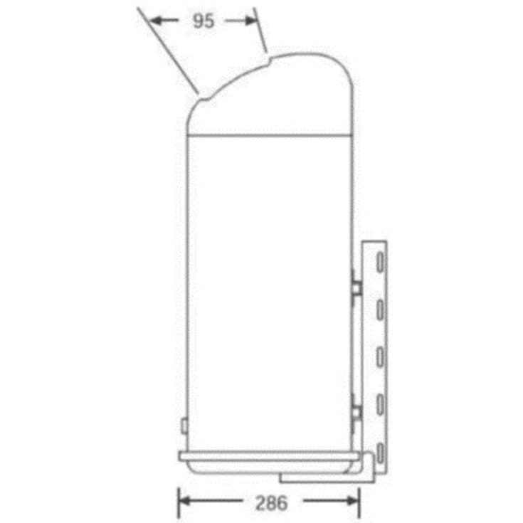 Olga 45 l metal-skraldespand, varmgalvaniseret