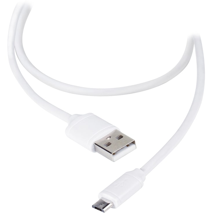 VIVANCO Micro-USB-opladning/synkronisering. kabel 1,2 m Hvid