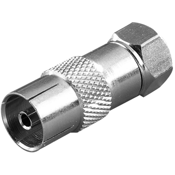 Vivanco F-kontakt till honkontaktadapter