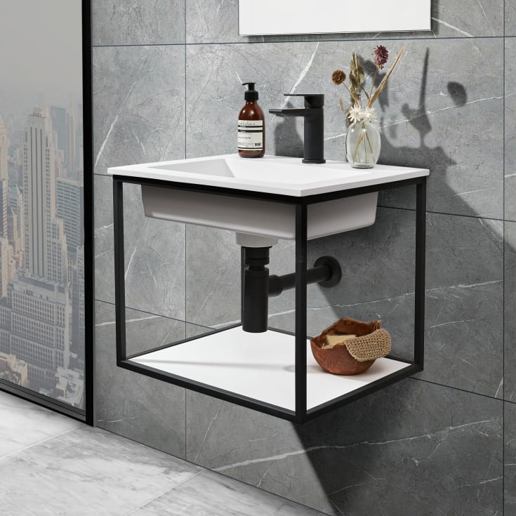 Cassøe Como håndvask, 50x40 cm, mat hvid