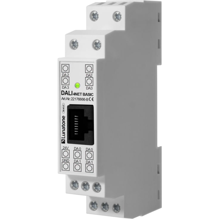 Dali router til styring af 4 segmenter med hver 64 adresser