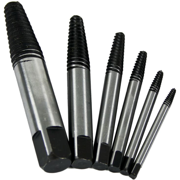 Tecos skrueudtrækkersæt, 6 dele, M3-M25